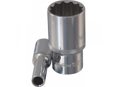 Головка торцевая 12 гранная глубокая 1/2"DR 15мм., Ombra 112215 от OMBRA Головка торцевая 12 гранная глубокая 1/2"DR 15мм., Ombra 112215