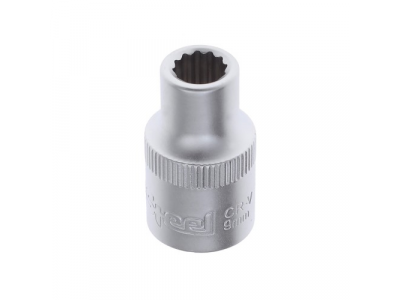 головка торцевая 12-гранная 1/2dr. 9мм от AV STEEL головка торцевая 12-гранная 1/2dr. 9мм