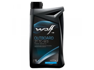 Моторное масло WOLF OUTBOARD 2T TC-W3 DFI 1L