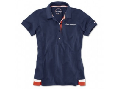 Женская рубашка-поло BMW Golfsport Fashion Polo Shirt, Ladies, Navy Blue от BMW Женская рубашка-поло BMW Golfsport Fashion Polo Shirt, Ladies, Navy Blue