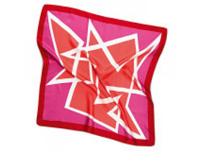 Женский шелковый платок Audi Womens Silk Scarf Red, артикул 3131403600